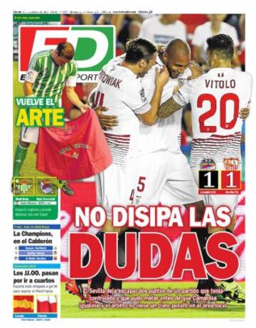 Portadas de la prensa deportiva