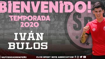 Oficial: Iván Bulos es el nuevo fichaje de Sport Boys