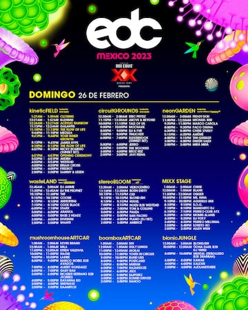 EDC México 2023: artistas, horarios, escenarios y cómo ver online el festival