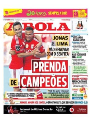 Portadas de la prensa deportiva