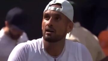 El enojo de Kyrgios en medio de la final de Wimbledon