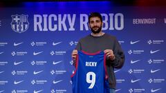 Ricky Rubio, durante la presentación.