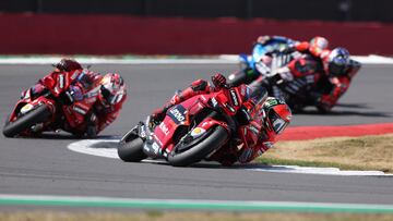 MotoGP - British Grand Prix - Silverstone Circuit, Silverstone, Britain - August 7, 2022 Ducati Lenovo's Francesco Bagnaia in action during the race REUTERS/Paul Childs