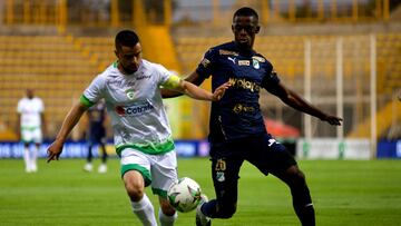 La Equidad ante Deportivo Cali en el estadio de Techo