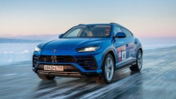 Lamborghini Urus establece r&eacute;cord de velocidad sobre hielo