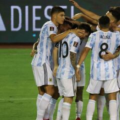 Argentina venció a Venezuela en un duro partido en Caracas