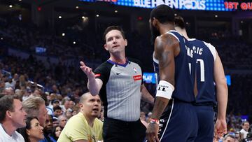 An OKC Thunder superfan got into an exchange with Dallas Mavericks’ Kyrie Irving and was let off with a warning. He told his side of the story on X.