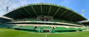 El Racing ha completado el reacondicionamiento de las gradas y todos los asientos del estadio ya son verdes.