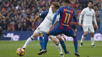 Luka Modric durante el partido.