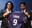 El PSG hace oficial el fichaje del uruguayo Cavani por 64 millones