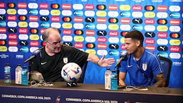 Marcelo Bielsa y Maxi Araújo hablan de Colombia antes de la semifinal de Copa América