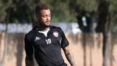 Joao Rodr&iacute;guez en un entrenamiento del Necaxa