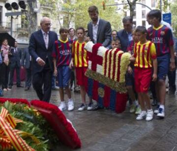 El Barcelona se une a las celebraciones de la Diada