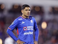 Gabriel Fernandez of Cruz Azul during the round one first leg match between Vancouver FC and Cruz Azul as part of the CONCACAF Champions Cup 2026, at Willoughby Stadium on February 04, 2026 in Langley, British Columbia, Canada.