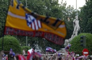 La celebración en la plaza de Neptuno