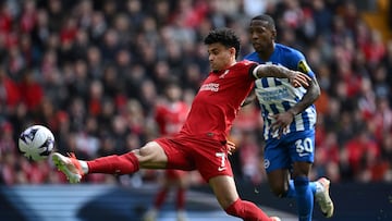 Luis Díaz da paso a la remontada: Gol en victoria de Liverpool ante Brighton