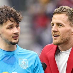 James Trafford, portero del Burnley, encajó un gol y perdió su apuesta con J. J. Watt