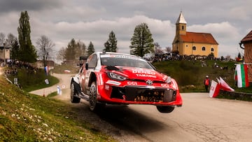 Takamoto Katsuta (JPN) Aaron Johnston (IRL) Of team TOYOTA GAZOO RACING WRT seen during the World Rally Championship Croatia in Rijeka, Croatia on 11 April, 2026 // Jaanus Ree / Red Bull Content Pool // SI202604110183 // Usage for editorial use only //