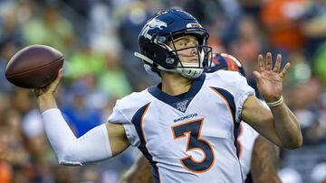 El quarterback Drew Lock fue uno de los tres jugadores que los Denver Broncos recuperaron de la lista de reservas por COVID-19 en su semana de descanso.