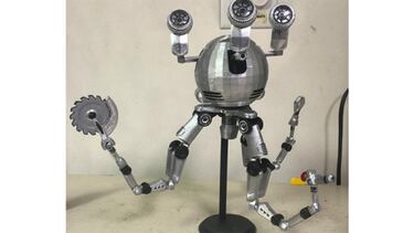 Recrean a Codsworth, de Fallout 4, con una impresora 3D