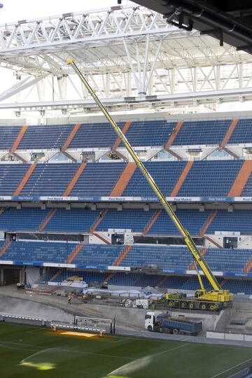 Este es el estado actual de las obras del Santiago Bernabéu.