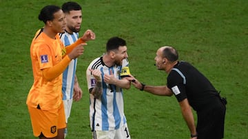 Messi, contra Mateu: “La FIFA no puede poner un árbitro así”
