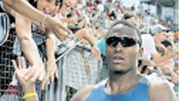 Xavier Carter, ayer en Lausana