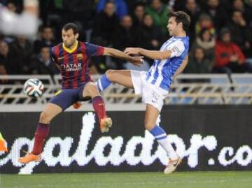 Mascherano y Xabi Prieto.