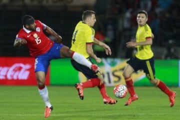 Chile y Colombia dieron buen fútbol en el Nacional de Santiago