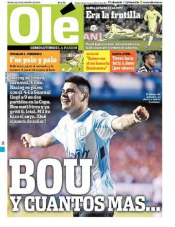 Portadas de la prensa deportiva