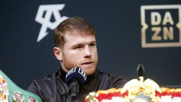 Canelo Álvarez en conferencia de prensa