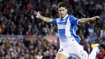 Dídac Vilà durante un partido con el Espanyol.