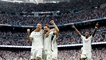 04/05/24 PARTIDO PRIMERA DIVISION 
REAL MADRID - CADIZ 
ALEGRIA GOL 3-0 JOSELU 
NACHO FERNANDEZ 