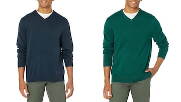 Jersey de cuello de pico para hombre de invierno