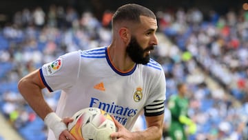 Benzema, durante un partido del Real Madrid.