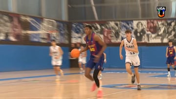 Tiene solo 13 años y ya hace cosas como esta: el espectacular mate de la nueva perla del Barça