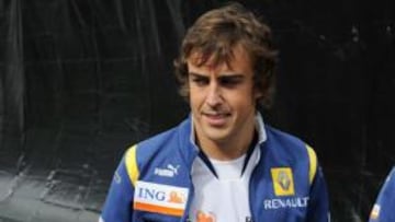 <b>ILUSIONADO.</b> Fernando Alonso que ha conseguido el mejor tiempo en la segunda sesión de entrenamientos libres y el quinto en el computo general de la jornada del Gran Premio de Bélgica, manifestó que aunque los resultados no son del todo reales, "si estás entre los primeros te vas con mejor cara".