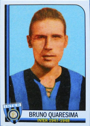 Máximo anotador del Inter de Milán en la Serie A en la temporada 47/48 con 16 goles en 25 partidos 