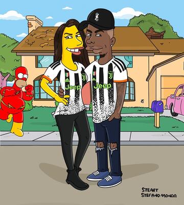 Así se ven los cracks del fútbol en los Simpsons