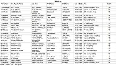 Estos son los planteles que competirán en la Copa Confederaciones