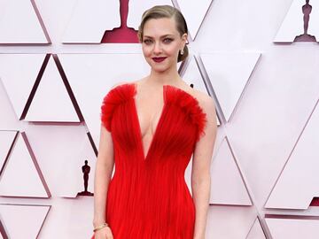Amanda Seyfried arrives to the Oscars red carpet for the 93rd Academy Awards, at Union Station, in Los Angeles, California, U.S., April 25, 2021. Chris Pizzello/Pool via REUTERS