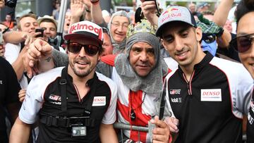 Alonso con Buemi.