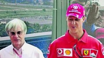 <b>UN SUEÑO. </b>Schumacher, Alonso, Hamilton... Ecclestone sueña.