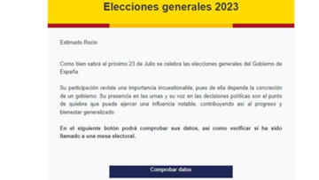 Estafa con las mesas electorales: si te llega este mail, no lo abras