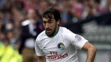 Ra&uacute;l, en su debut con el Cosmos.