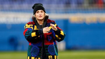 La centrocampista del Fc Barcelona Alexia Putellas tras el encuentro correspondiente a la cuarta jornada de la fase de grupos de la Liga de Campeones femenina. EFE/Quique García