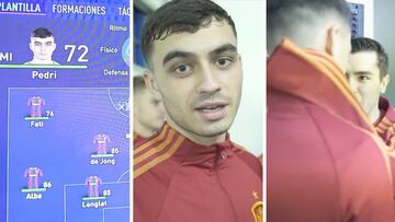 Un día con Pedri en la Sub-21: de jugar con su avatar en FIFA a su conexión fraternal con Brahim