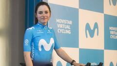Lourdes Oyarbide, ciclista del Movistar Team.