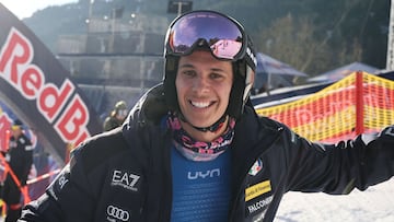 El esquiador italiano Matteo Franzoso, durante una competición