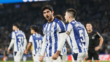 Gonçalo Guedes anotó el 1-0 de la Real Sociedad ante el Girona.